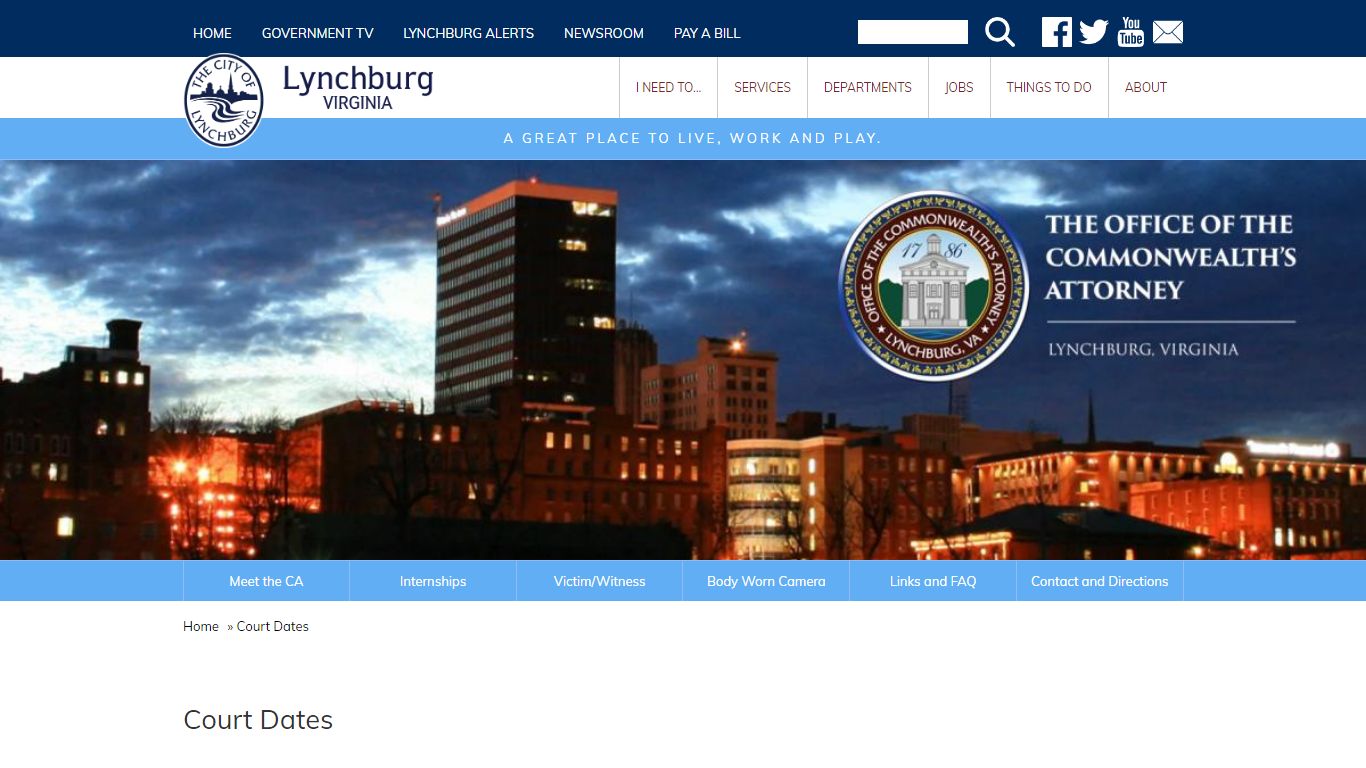 Court Dates | City of Lynchburg, VA